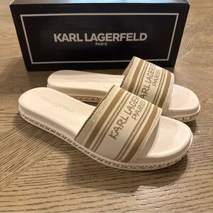 NIB Karl Lagerfeld Paris Blix Sandal 7.5 M